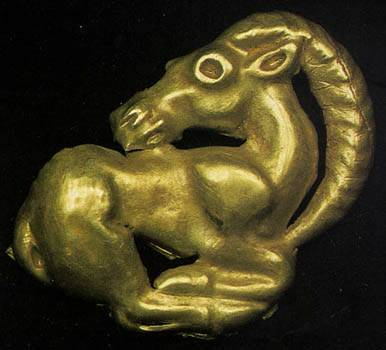 The Gold Goat Figurine. 